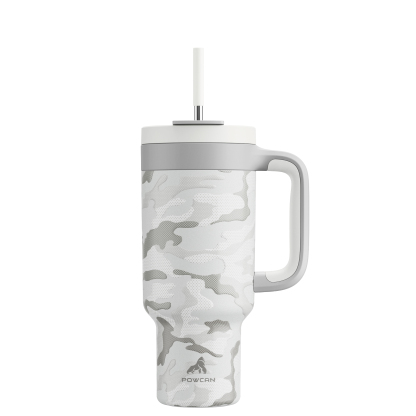 40 oz Tumbler with 2-in-1 Metal Straw Lid