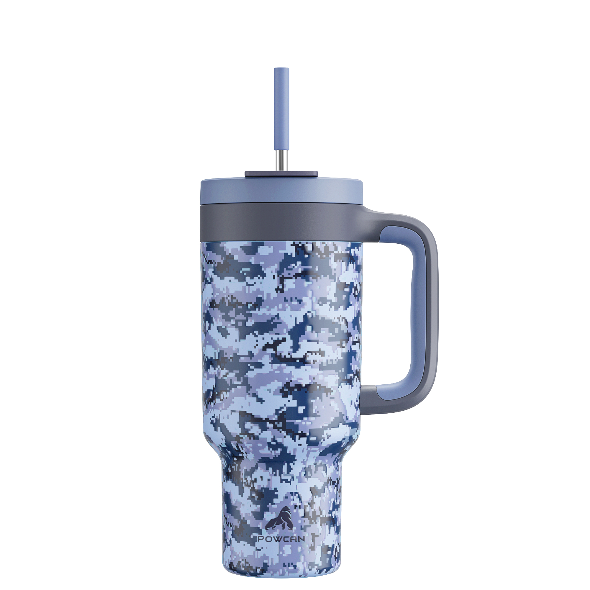 40 oz Tumbler with 2-in-1 Metal Straw Lid