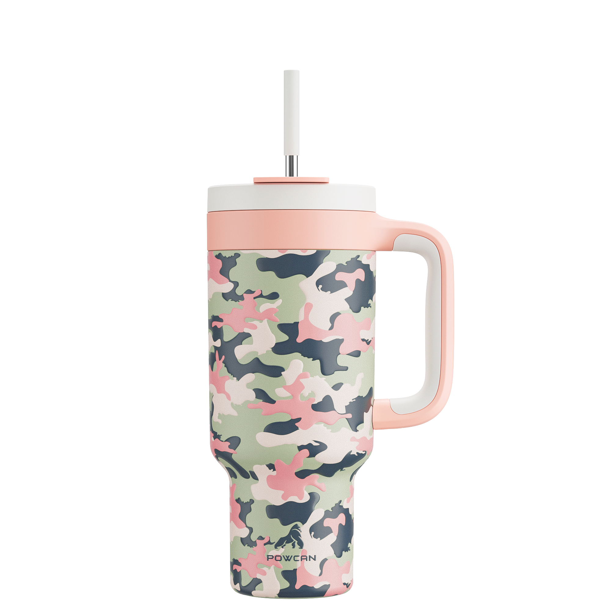 40 oz Tumbler with 2-in-1 Metal Straw Lid