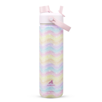 26 oz Insulated Water Bottle with 2-in-1 Straw and Spout Lid
