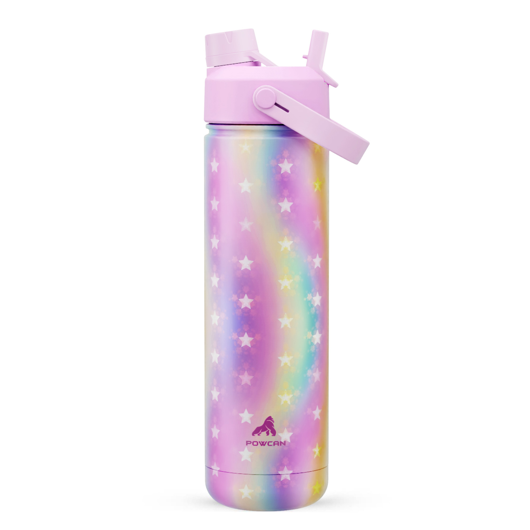 26 oz Insulated Water Bottle with 2-in-1 Straw and Spout Lid