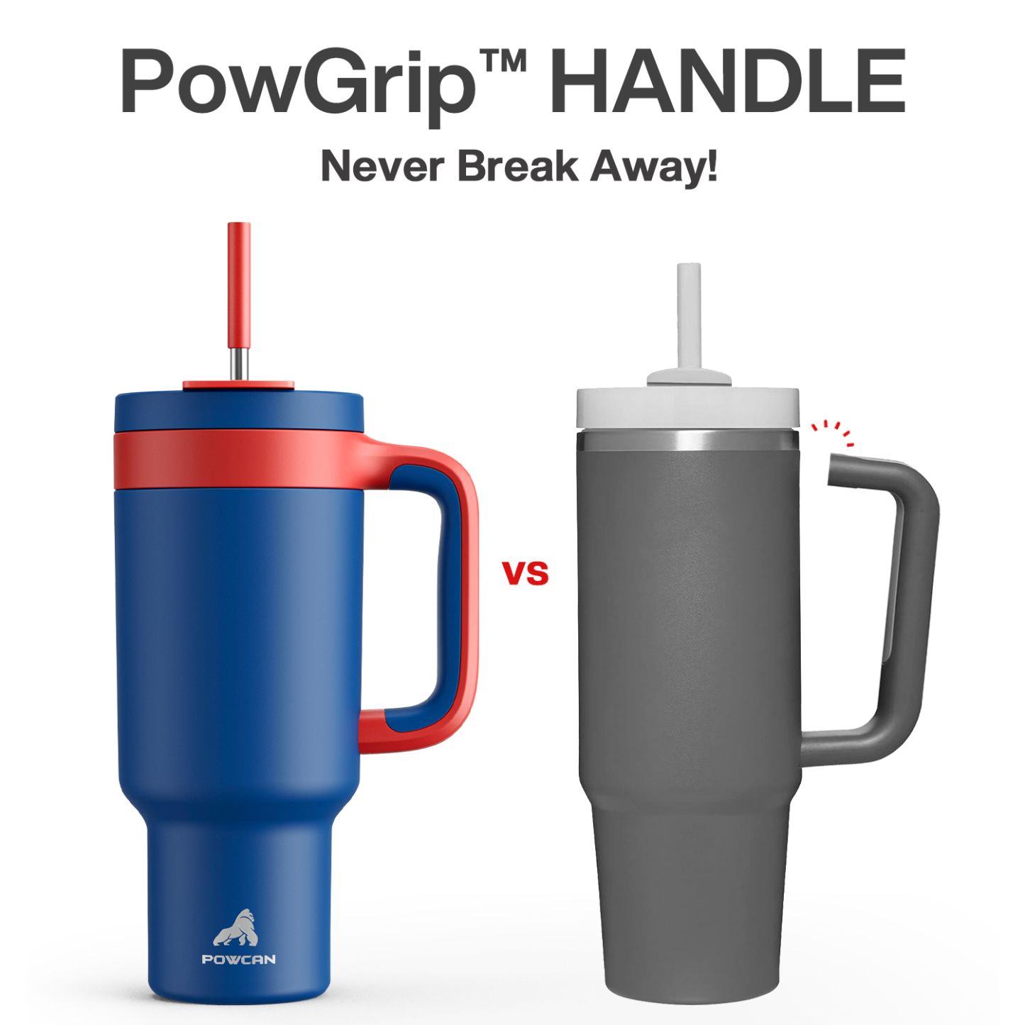 40 oz Tumbler with 2-in-1 Metal Straw Lid - Pure Collection