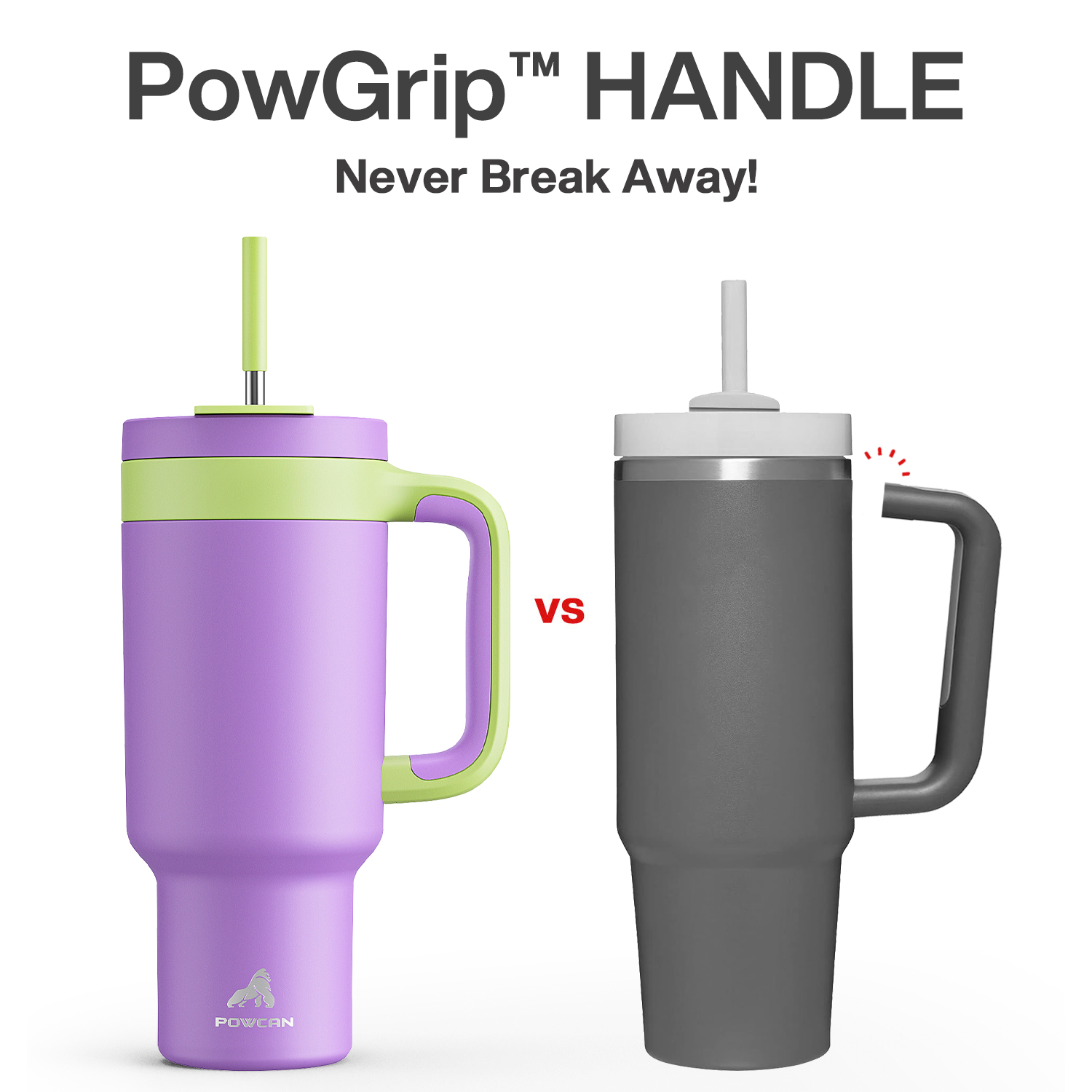 40 oz Tumbler with 2-in-1 Metal Straw Lid - Pure Collection