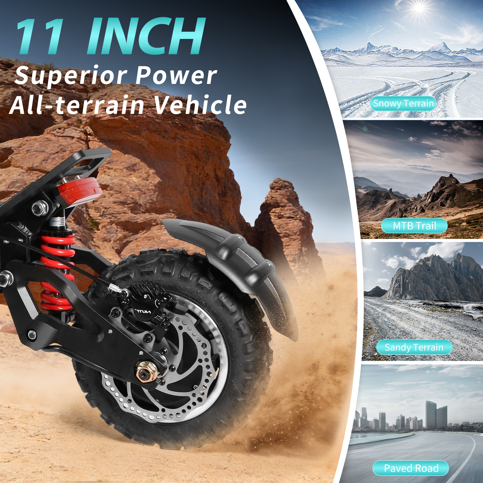 Amakou Speed Turbo ST500 PLUS 11 Inch Electric Scooter (APP Display)