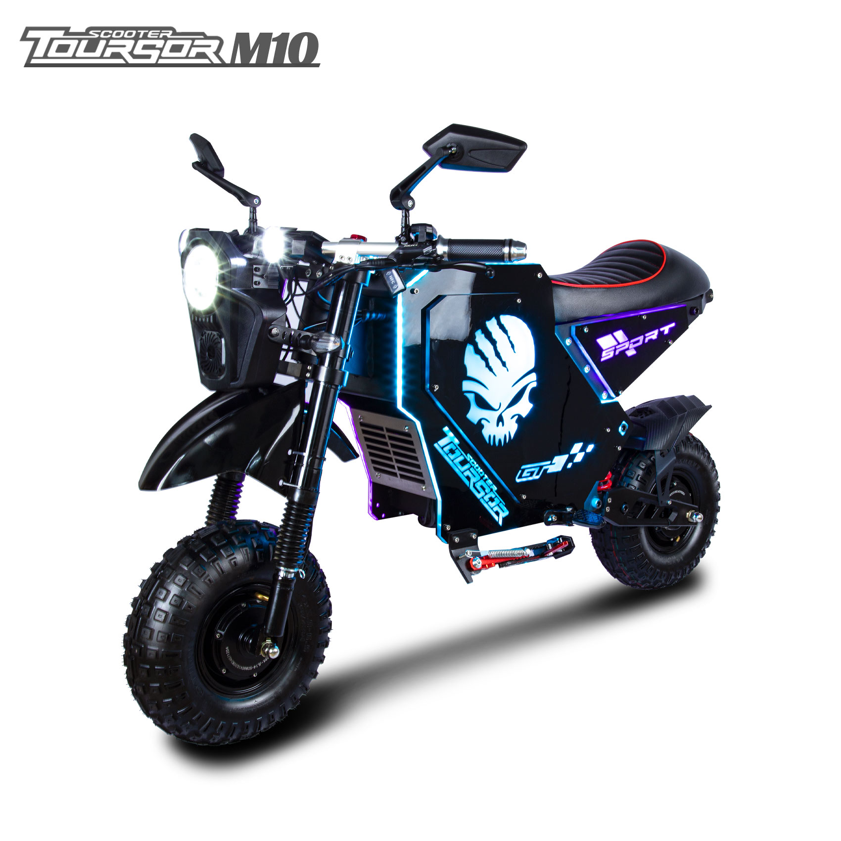 TOURSOR 72V Adult Electric Motorcycle, 62 MPH Top Speed 93-Mile