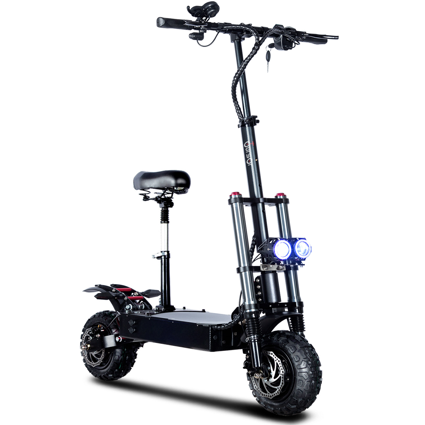 TOURSOR E5B-60V 40Ah Electric Scooter 6000W Dual Power Maximum Speed 50MPH Driving Distance 50Miles