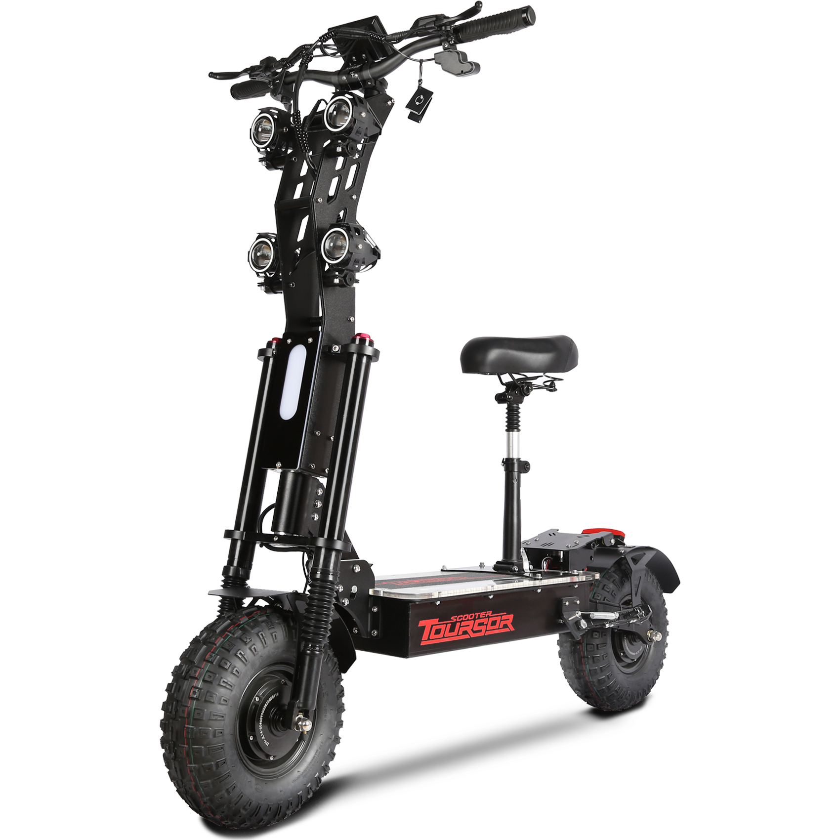 TOURSOR X14-72V Electric Scooter 72V 40A 10,000W Dual Motor Extra Long Range with 14" Off-Road Tires