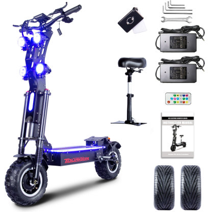 TOURSOR X14-72V Pro Electric Scooter 72V 40A 10,000W Dual Motor Extra Long Range with 13-inch all-terrain tires