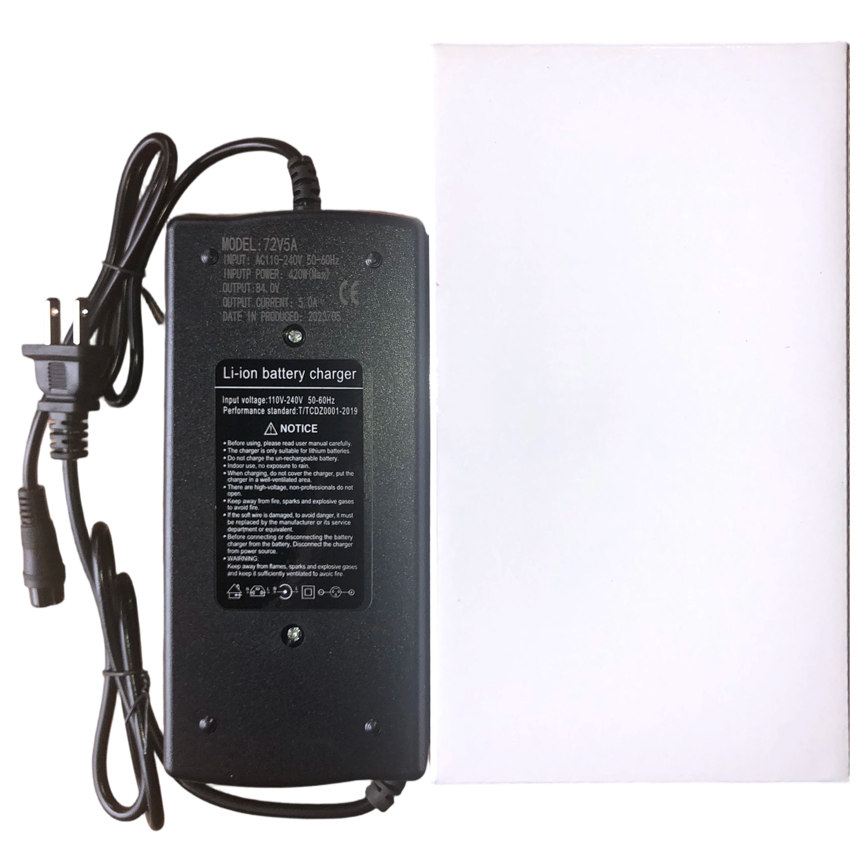 Toursor Electric Scooter Charger for 52V / 60V / 72V Lithium Battery