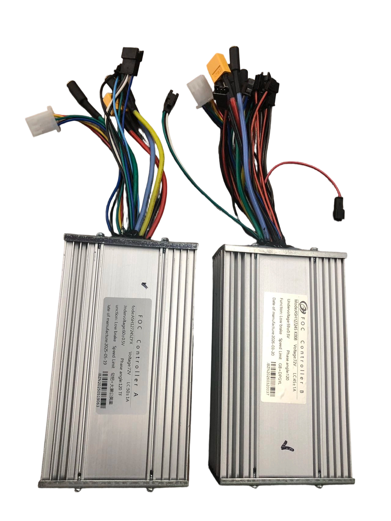 Toursor Silver 72V 12‑Tube Motor Controller | For 2024 X13/X14 72V Battery Scooters – Contact Customer Service to Verify Model After Ordering