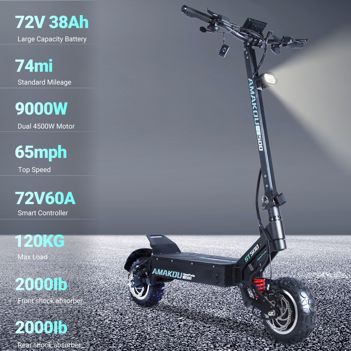 Amakou Speed Turbo ST500 11 Inch Electric Scooter
