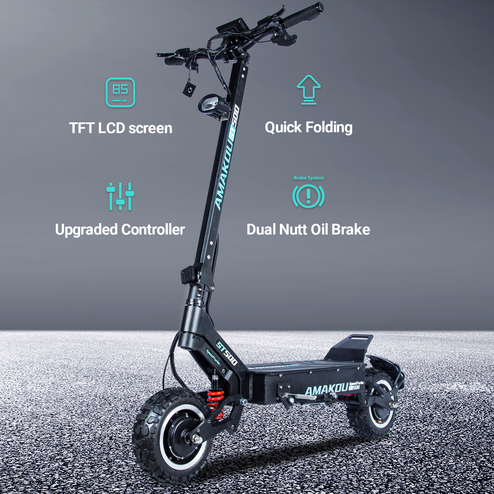Amakou Speed Turbo ST500 11 Inch Electric Scooter