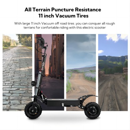 TOURSOR 60V 40Ah Electric Scooter 6000W Dual Power Maximum Speed 50MPH Driving Distance 50Miles
