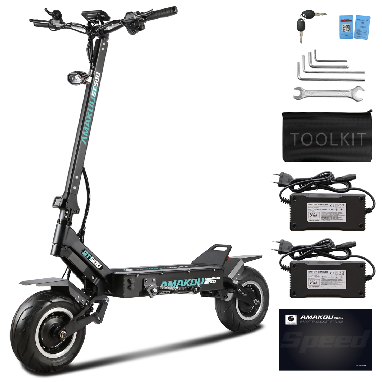 Amakou Speed Turbo ST500 Pro 13 Inch Electric Scooter (APP Screen)