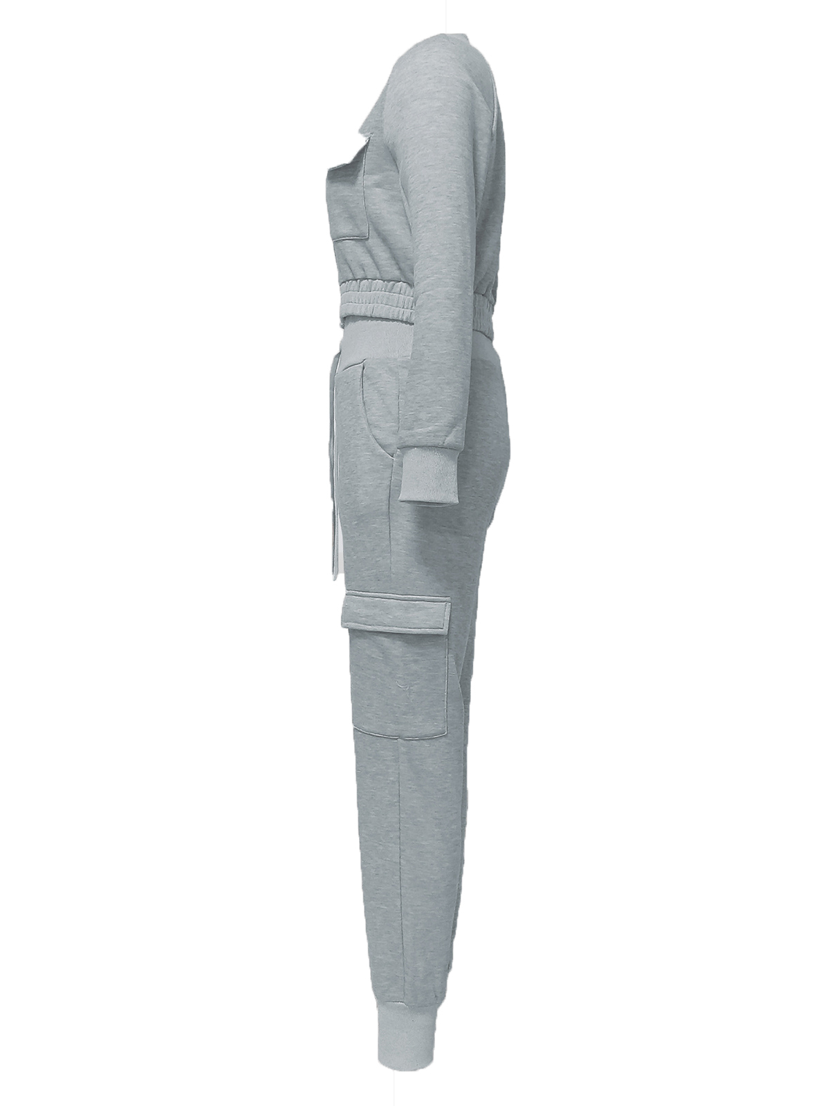 Two-Piece Fleece-Lined Top and Cargo Pants