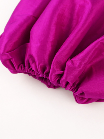 Puff Sleeve Hollow Out Party Dress