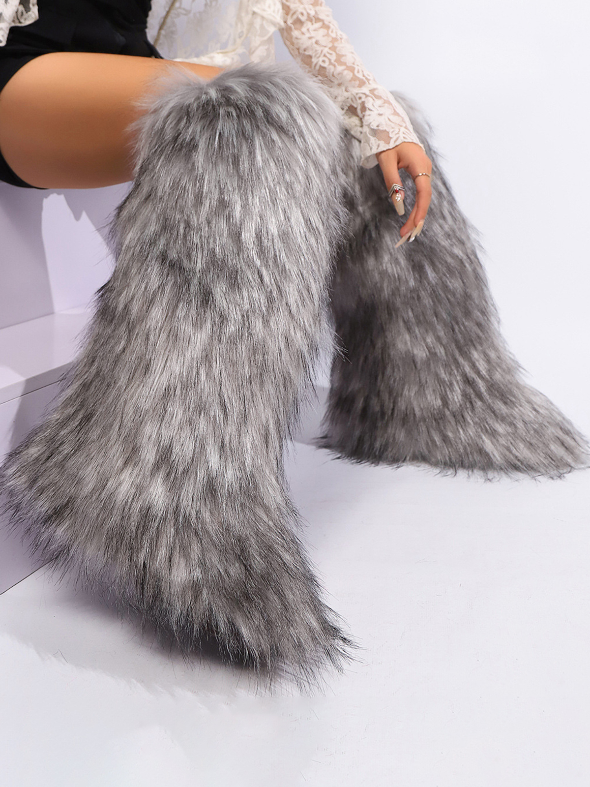 Y2K Winter Knee-High Snow Boots
