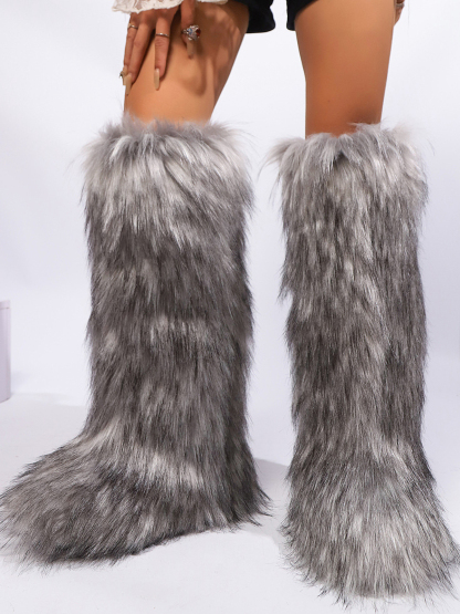 Y2K Winter Knee-High Snow Boots