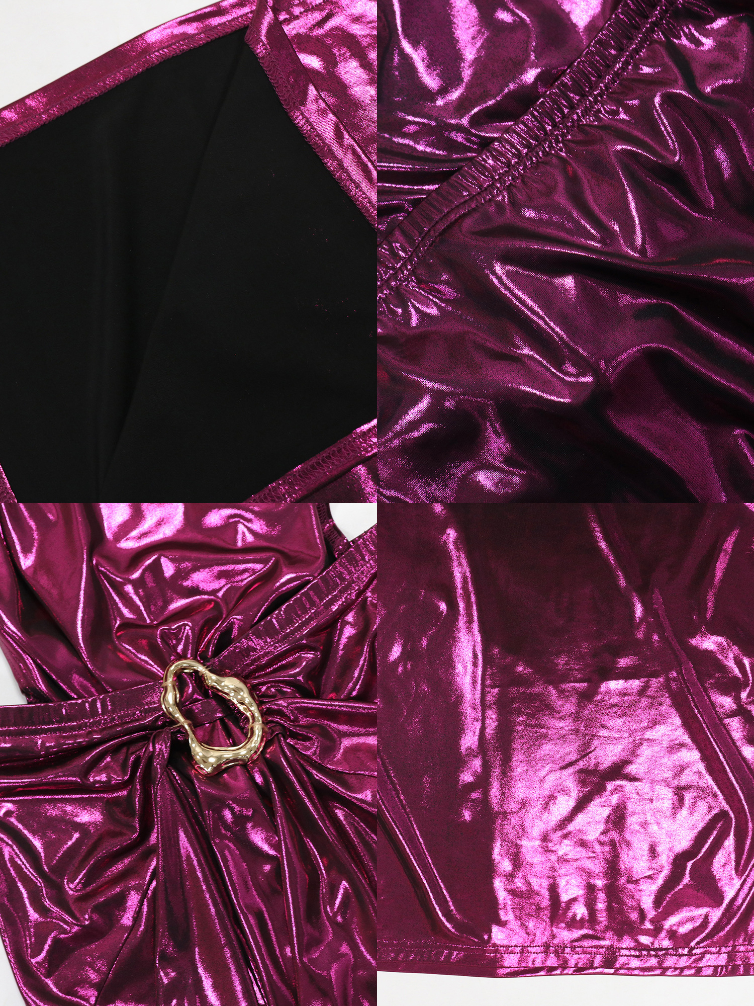Sleeveless Shiny Glitter Hollow Out Maxi Dress