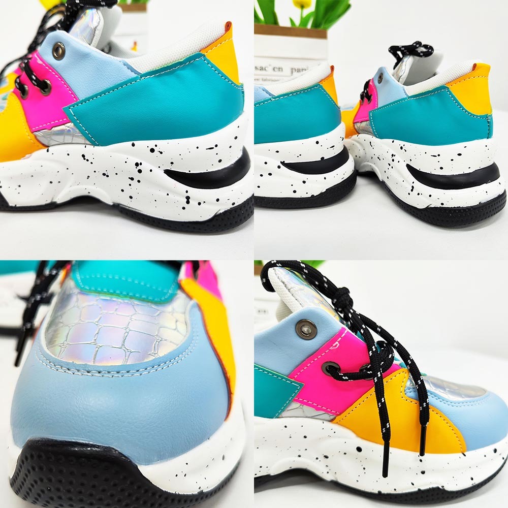 Color Block Casual Platform Sneaker