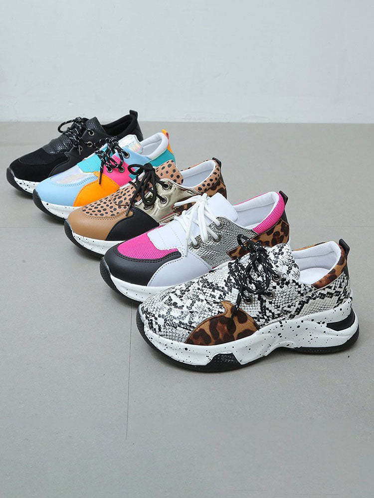 Color Block Casual Platform Sneaker
