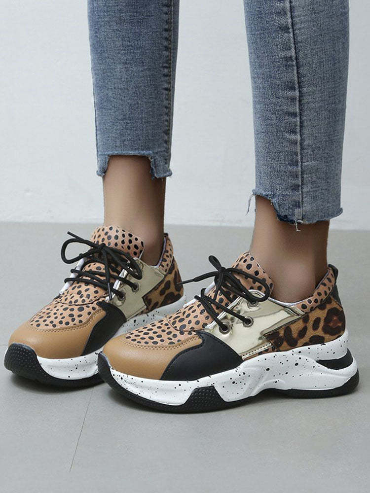 Color Block Casual Platform Sneaker