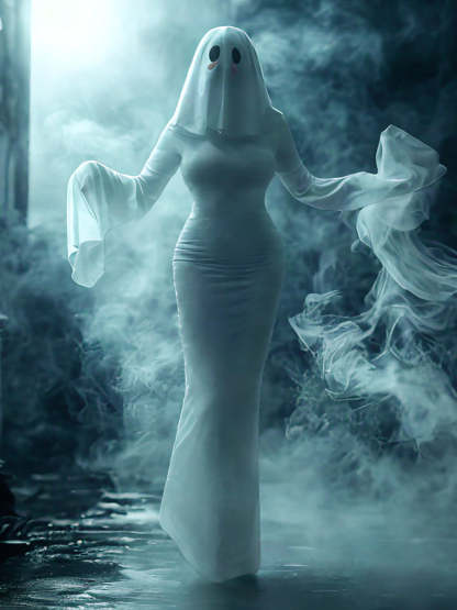 Halloween Costume Ghost Cosplay Dress