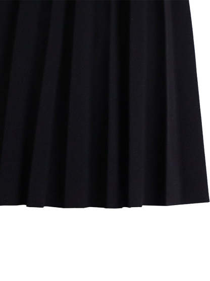 Plus Size Lace Hollow Out Pleated Dress