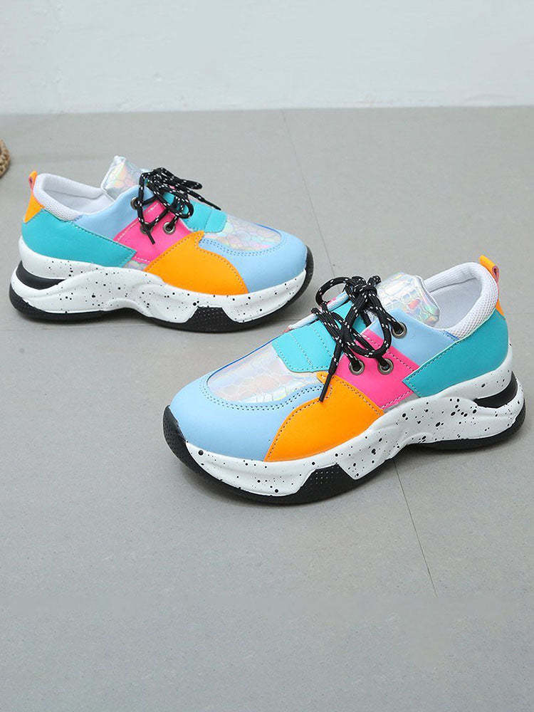 Color Block Casual Platform Sneaker