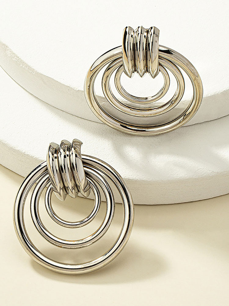 Hollow Out Geometric Earrings