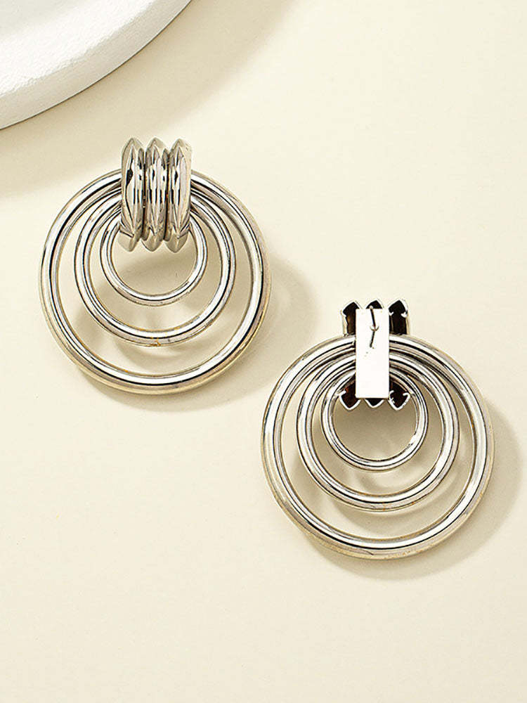European Hollow Out Geometric Earrings | Earrings
