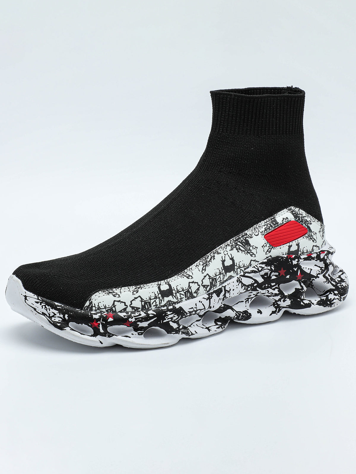 Plus Size Knit Slip-On Sock Sneakers