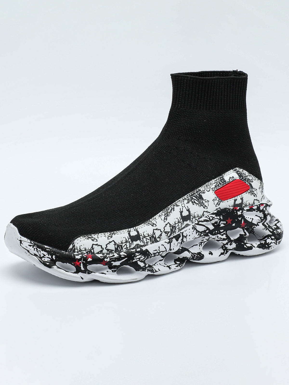 Plus Size Knit Slip-On Sock Sneakers