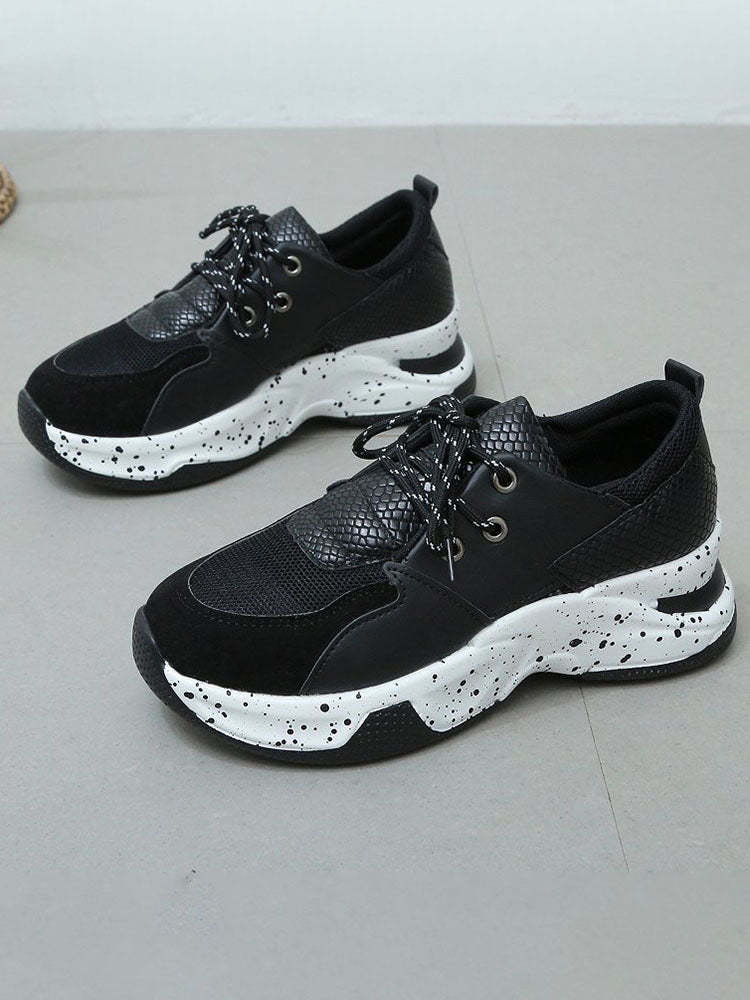 Color Block Casual Platform Sneaker