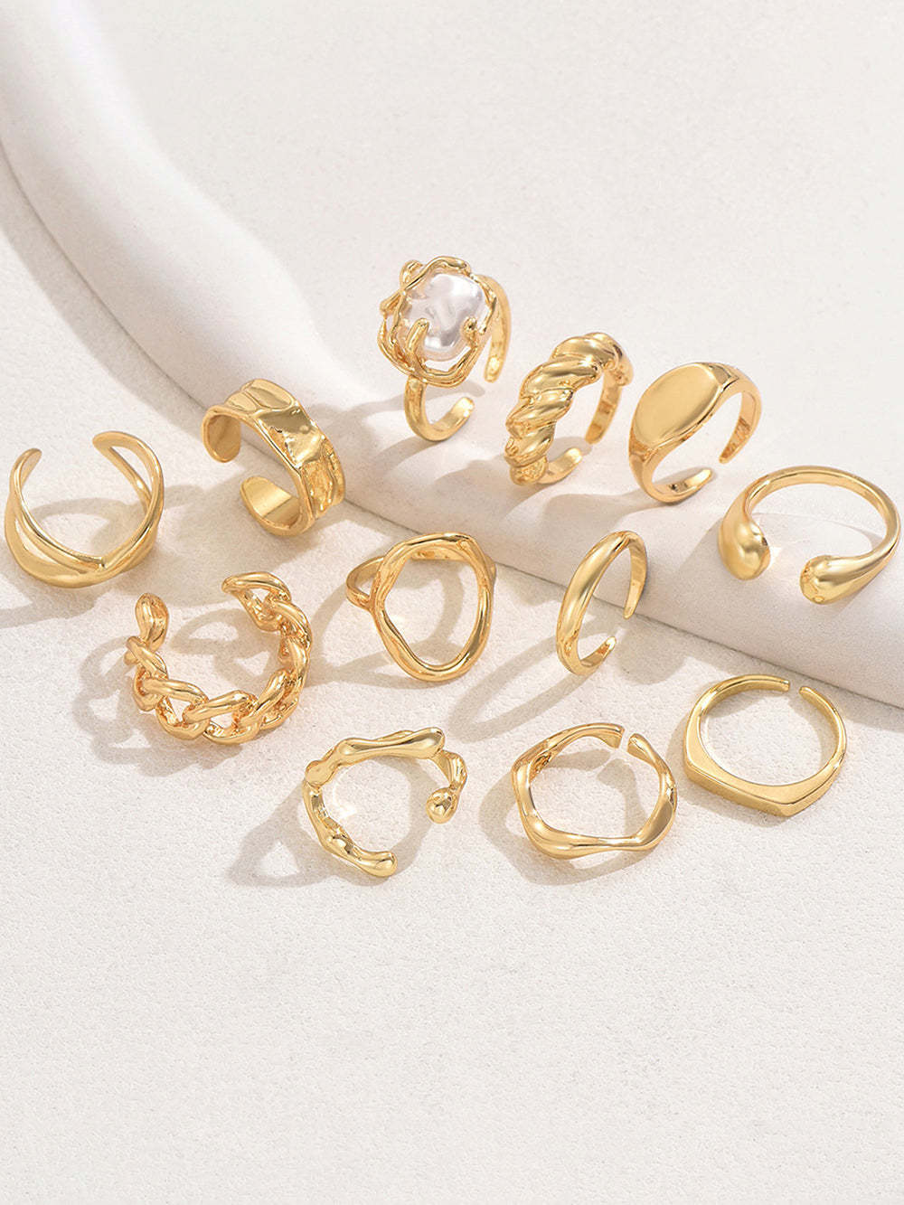 Adjustable Geometric Ring Set