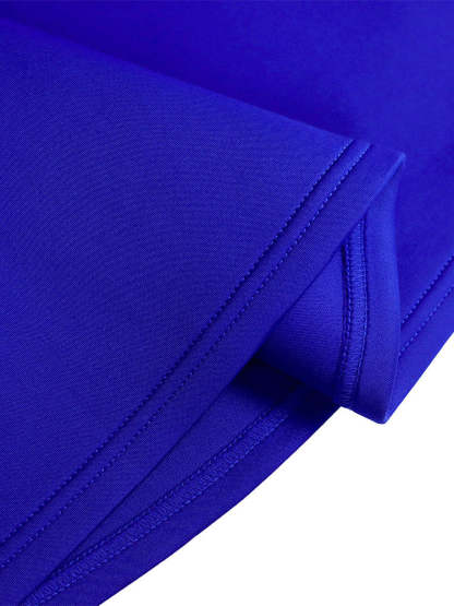 Puff Sleeve Bow-Tie Neck Flared Midi Dress