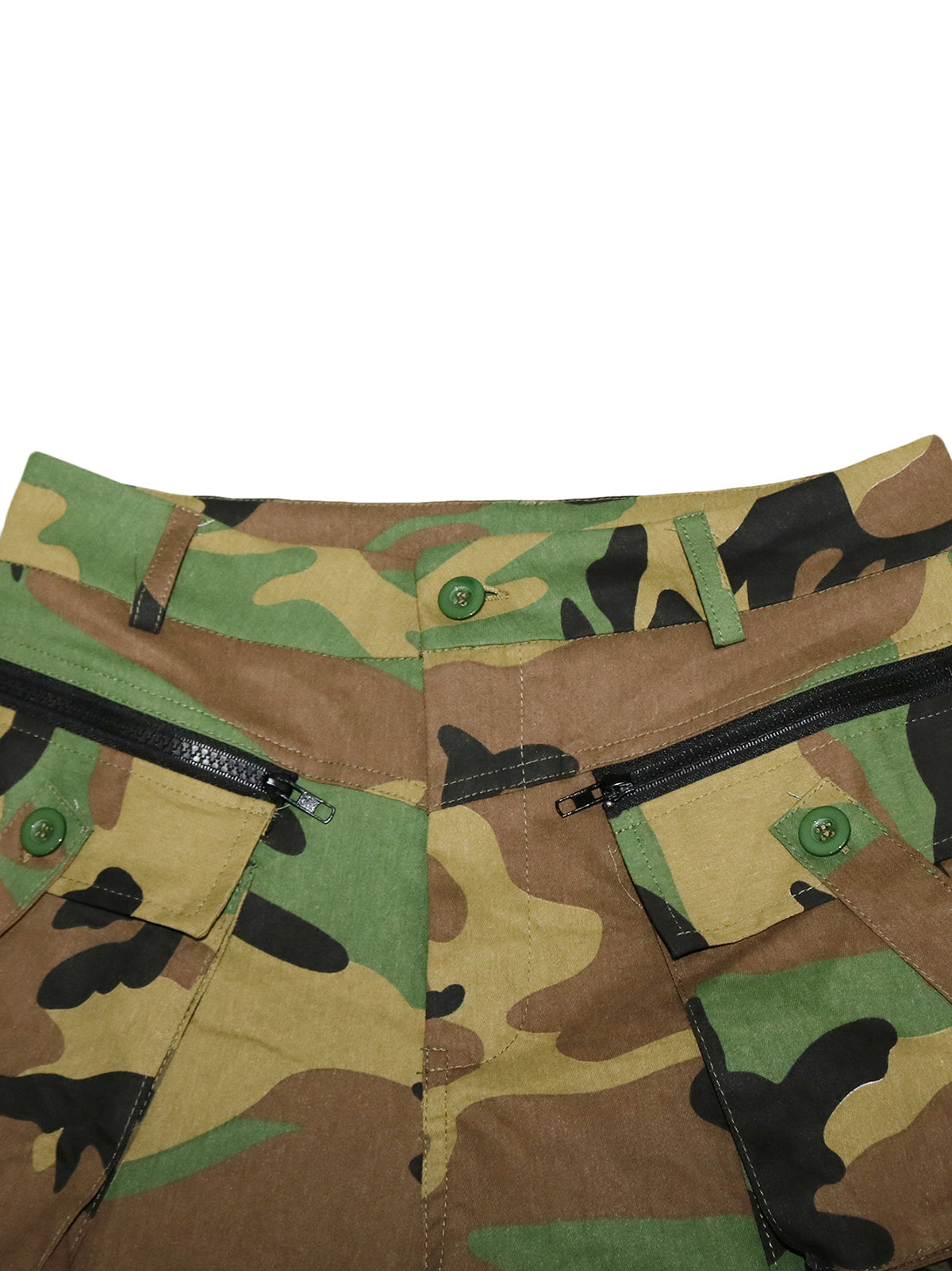 High Waist Camouflage Cargo Pants