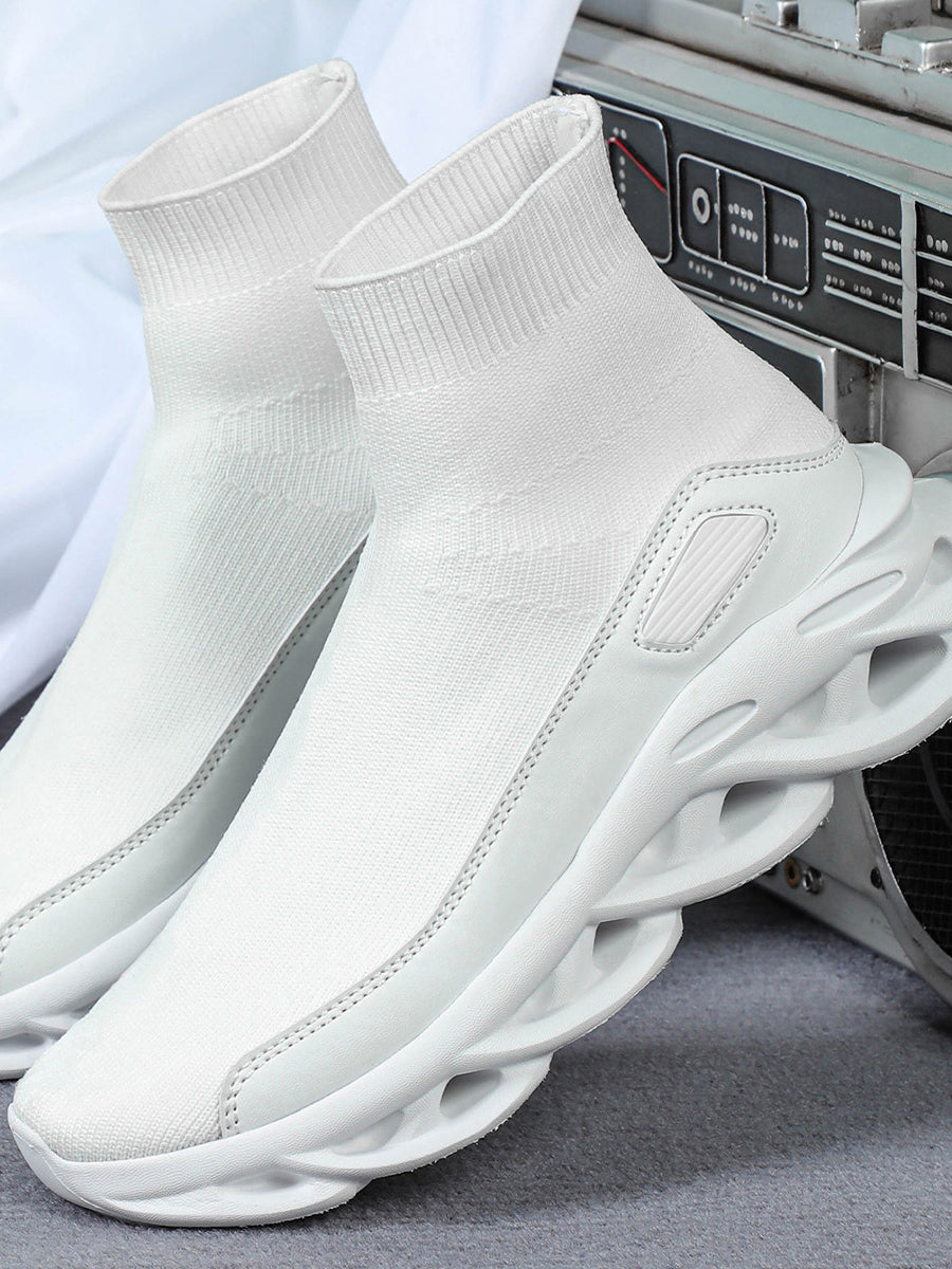 Plus Size Knit Slip-On Sock Sneakers