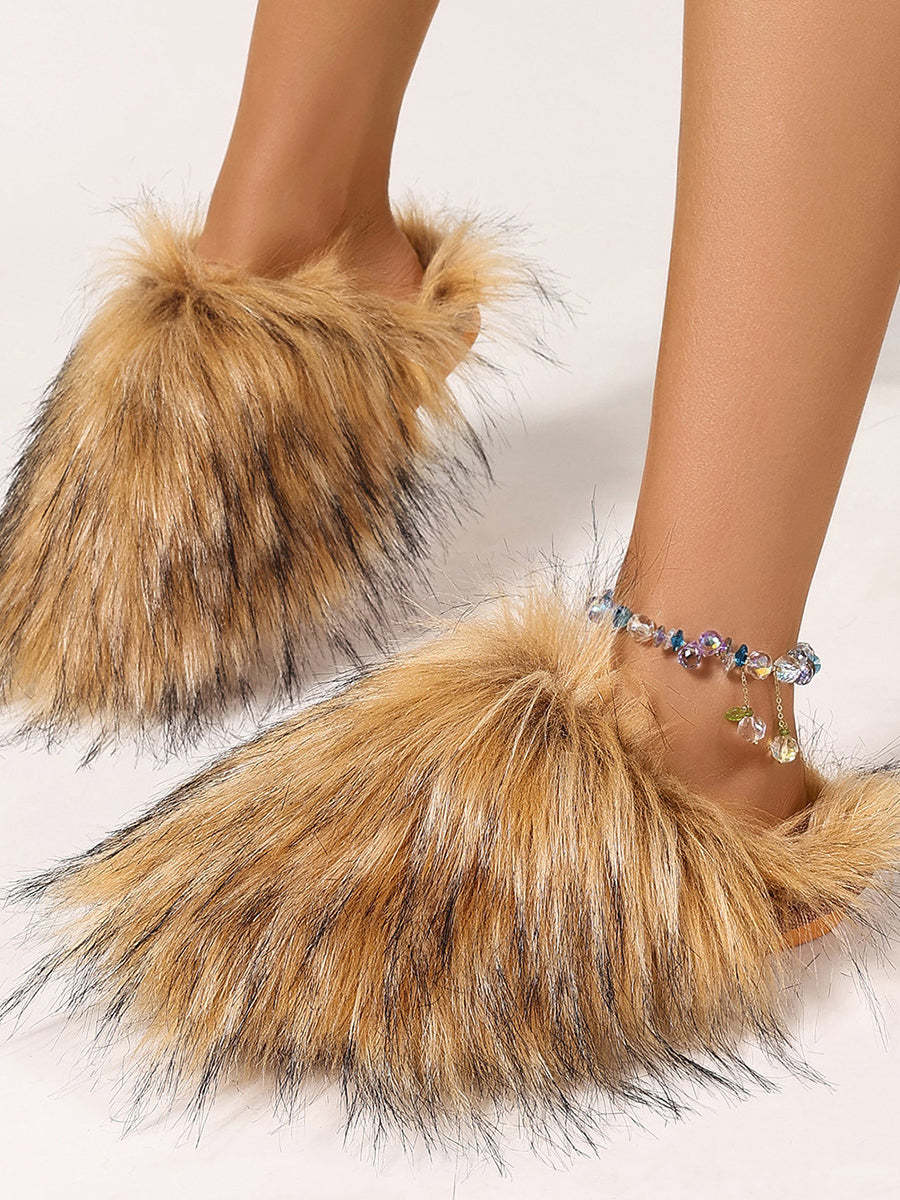 Winter Fur Slippers