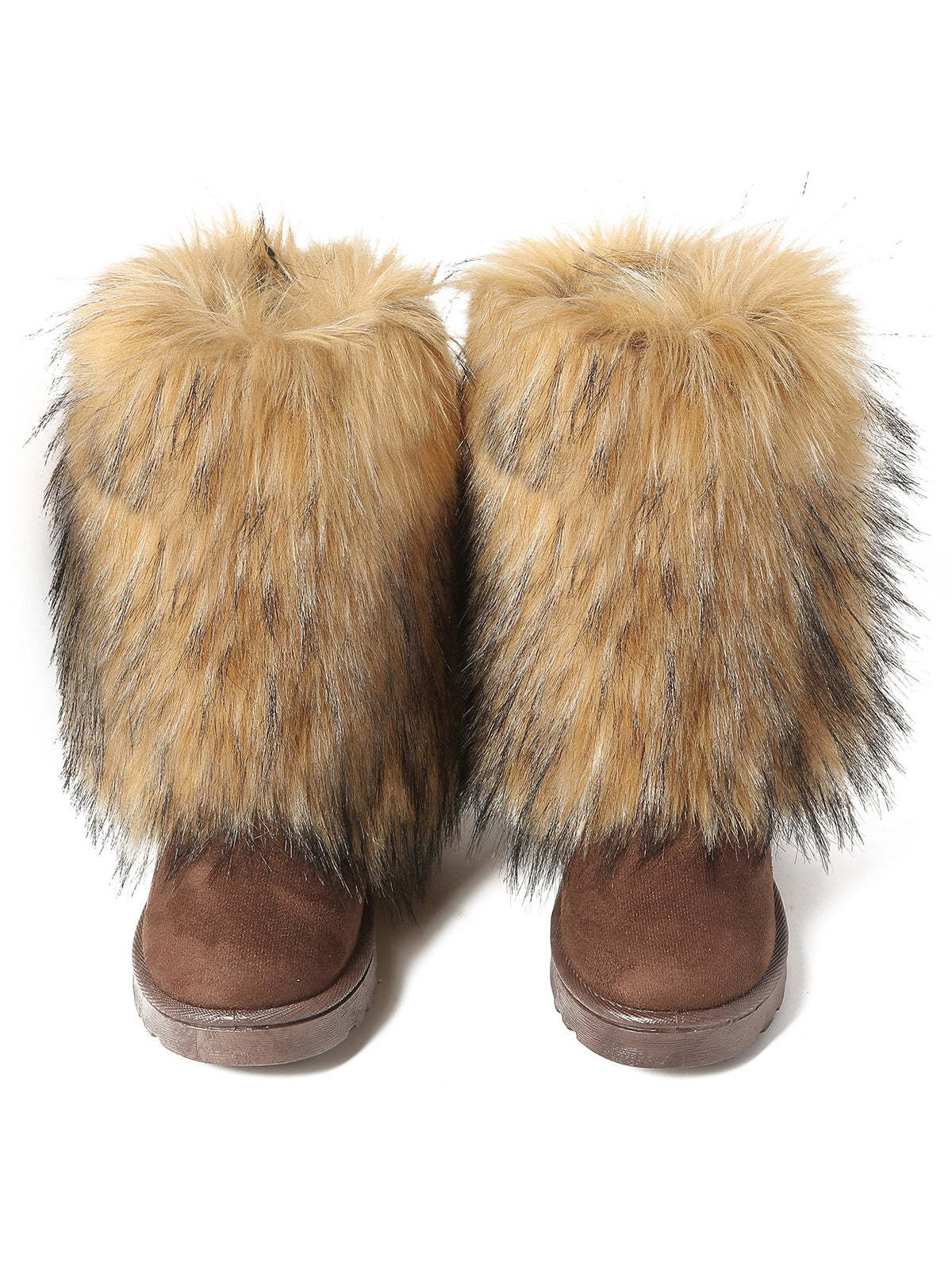 Y2K Fur Platform Mid-Calf Winter Boots