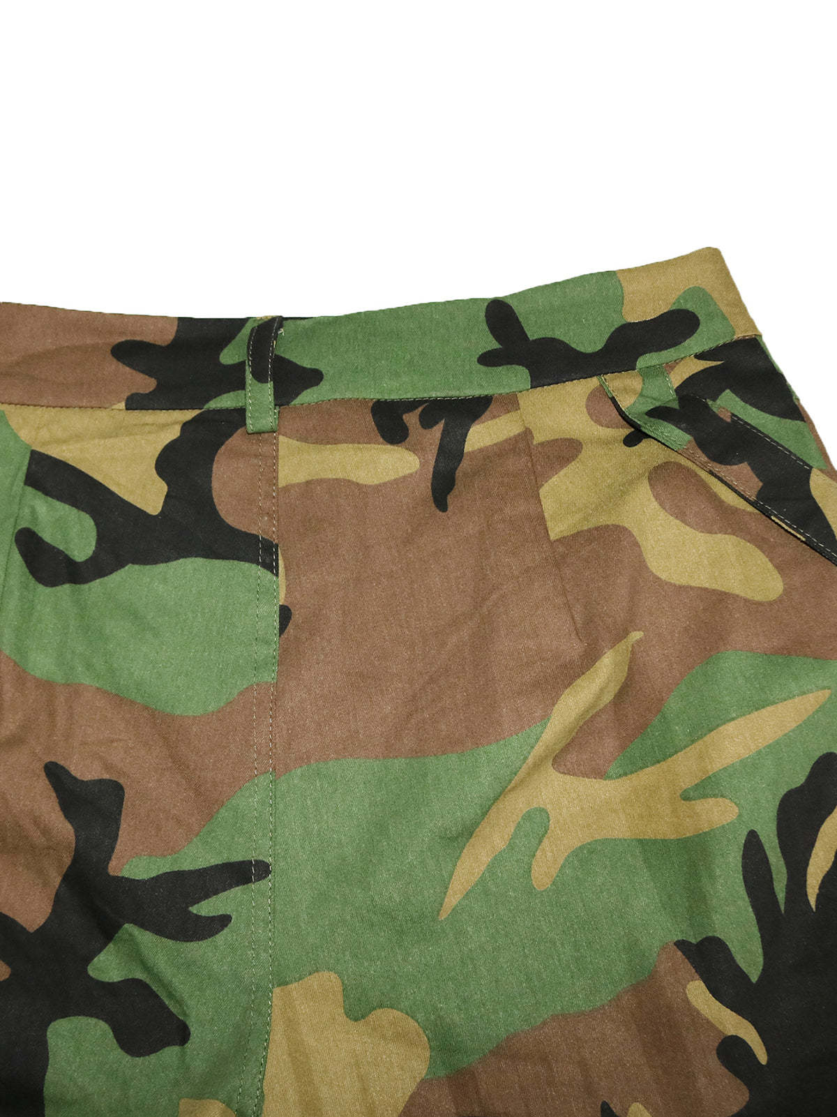 High Waist Camouflage Cargo Pants