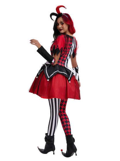 Halloween Costume Clown Cosplay Dress