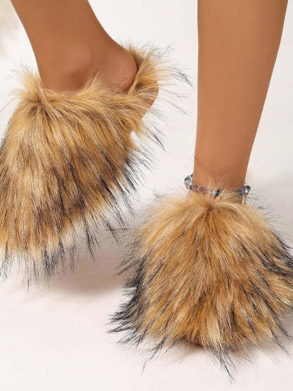 Winter Fur Slippers