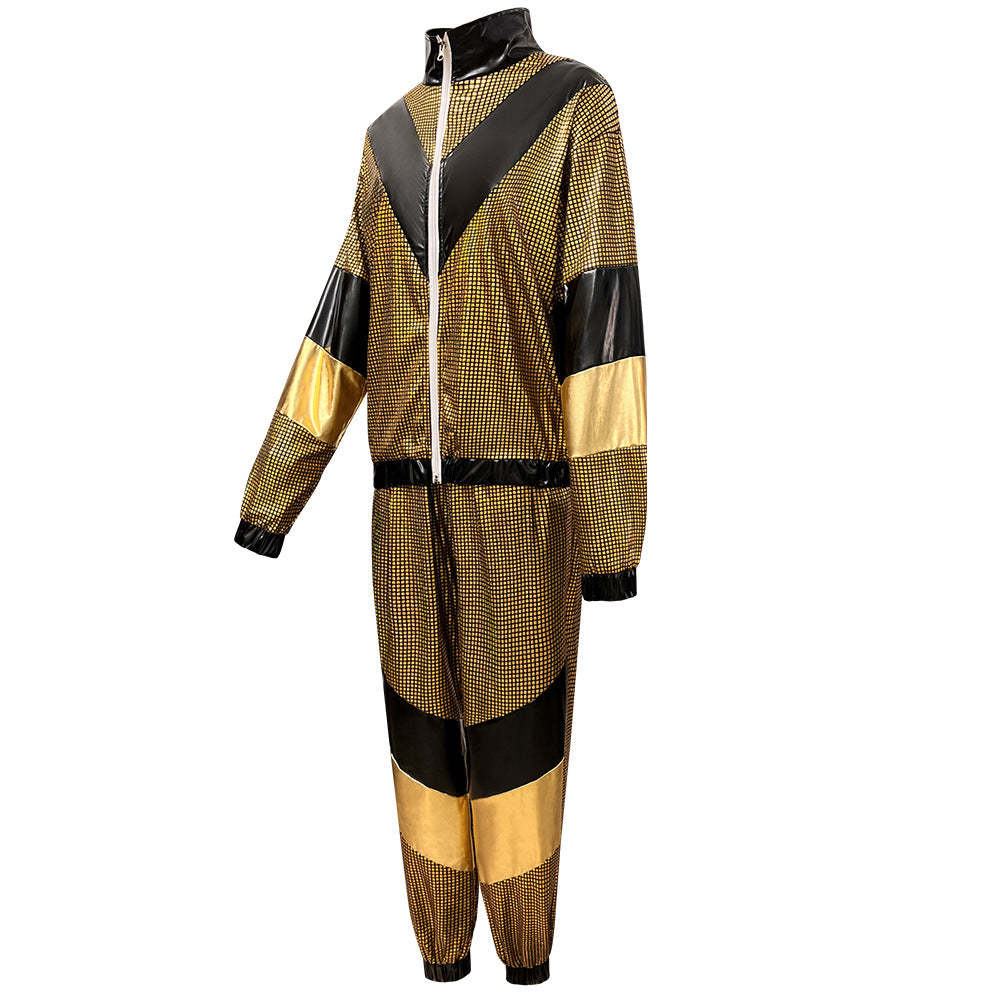 Halloween 80s Disco Glitter Jacket Pants Sets