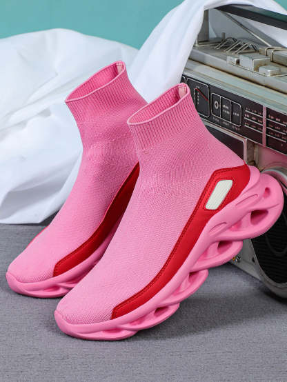 Plus Size Knit Slip-On Sock Sneakers