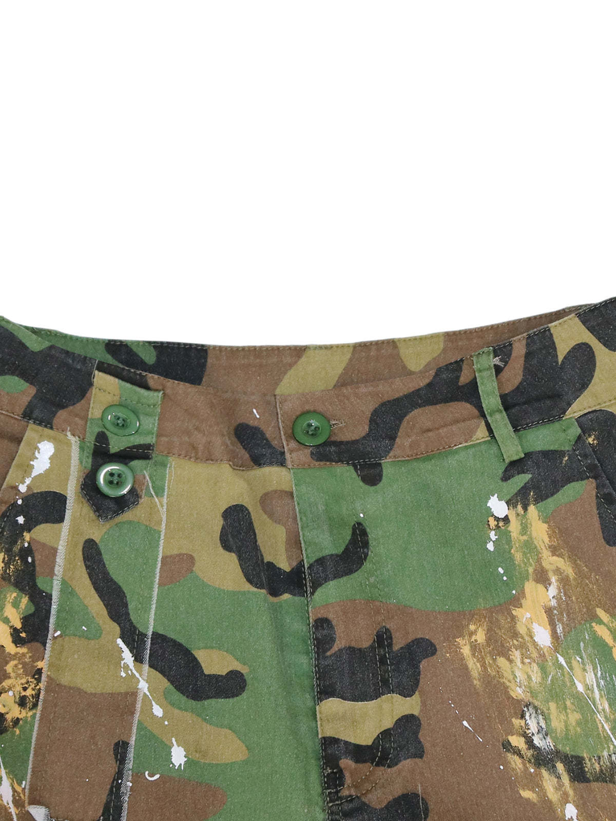 Camouflage Distressed Cargo Pants