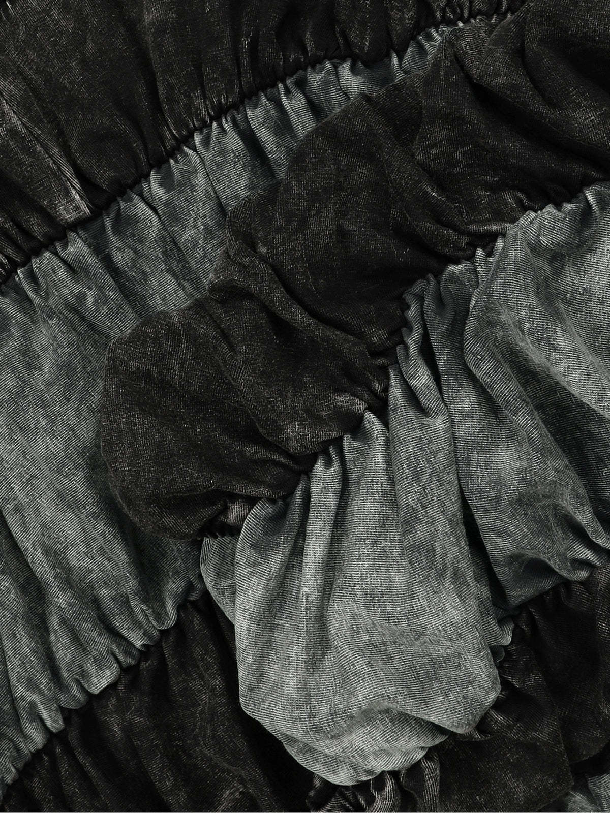 Two Pieces Solid Color Ruched Pants Set