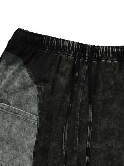 Two Pieces Solid Color Ruched Pants Set