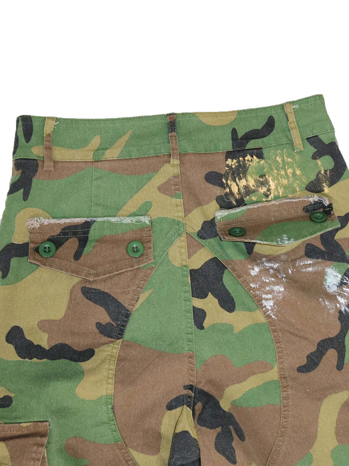Camouflage Distressed Cargo Pants