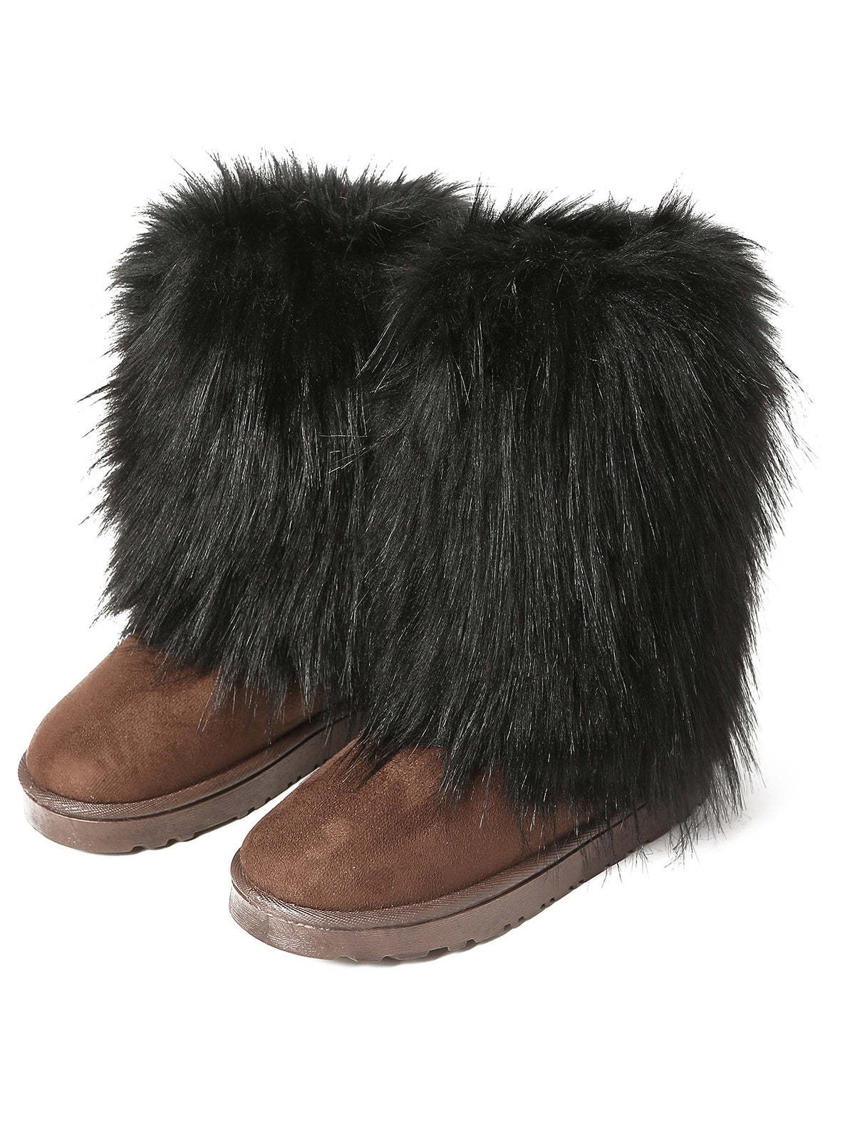 Y2K Fur Platform Mid-Calf Winter Boots